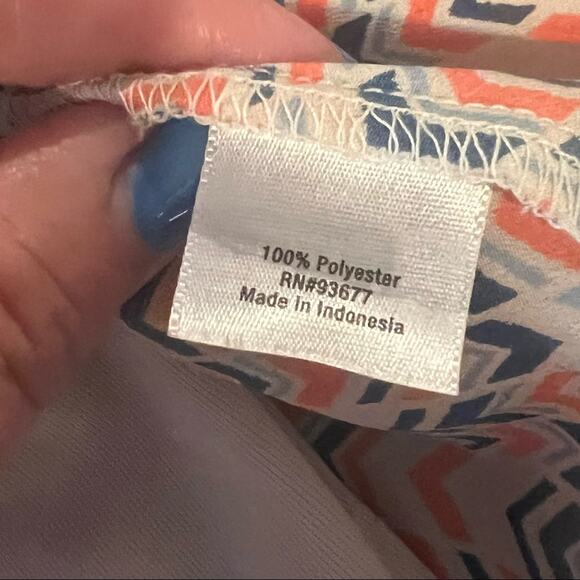 A.N.A. A New Approach Sleeveless Chevron Print A-line dress size M - Picture 8 of 10